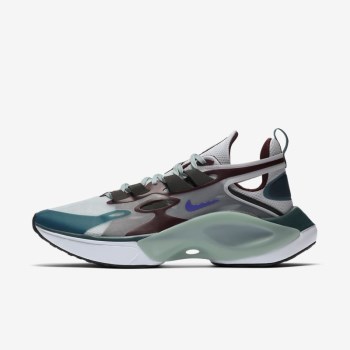 Nike Signal D/MS/X - Férfi Utcai Cipő - Platina/Bordó/Lila